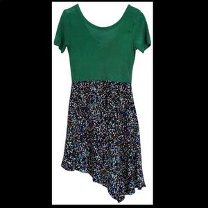 Sandro asymmetrical silk dress - small